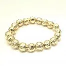 GOLD BEADED ELASTIC BRACELET