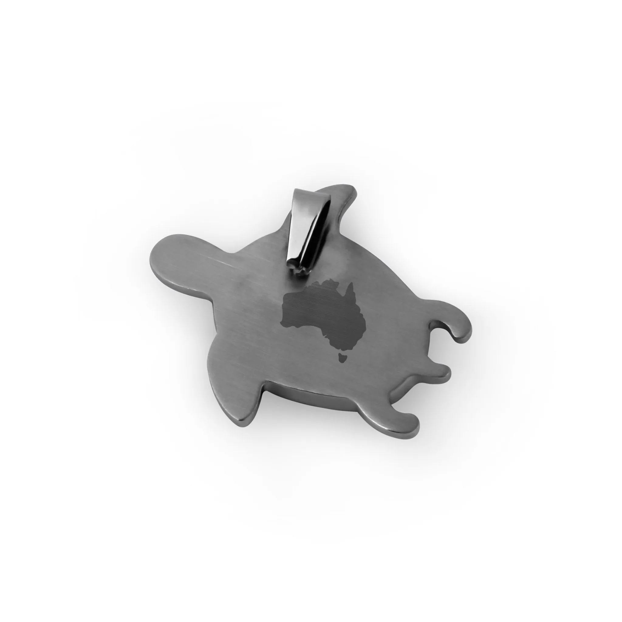 Jarrah Turtle Necklace - Gunmetal
