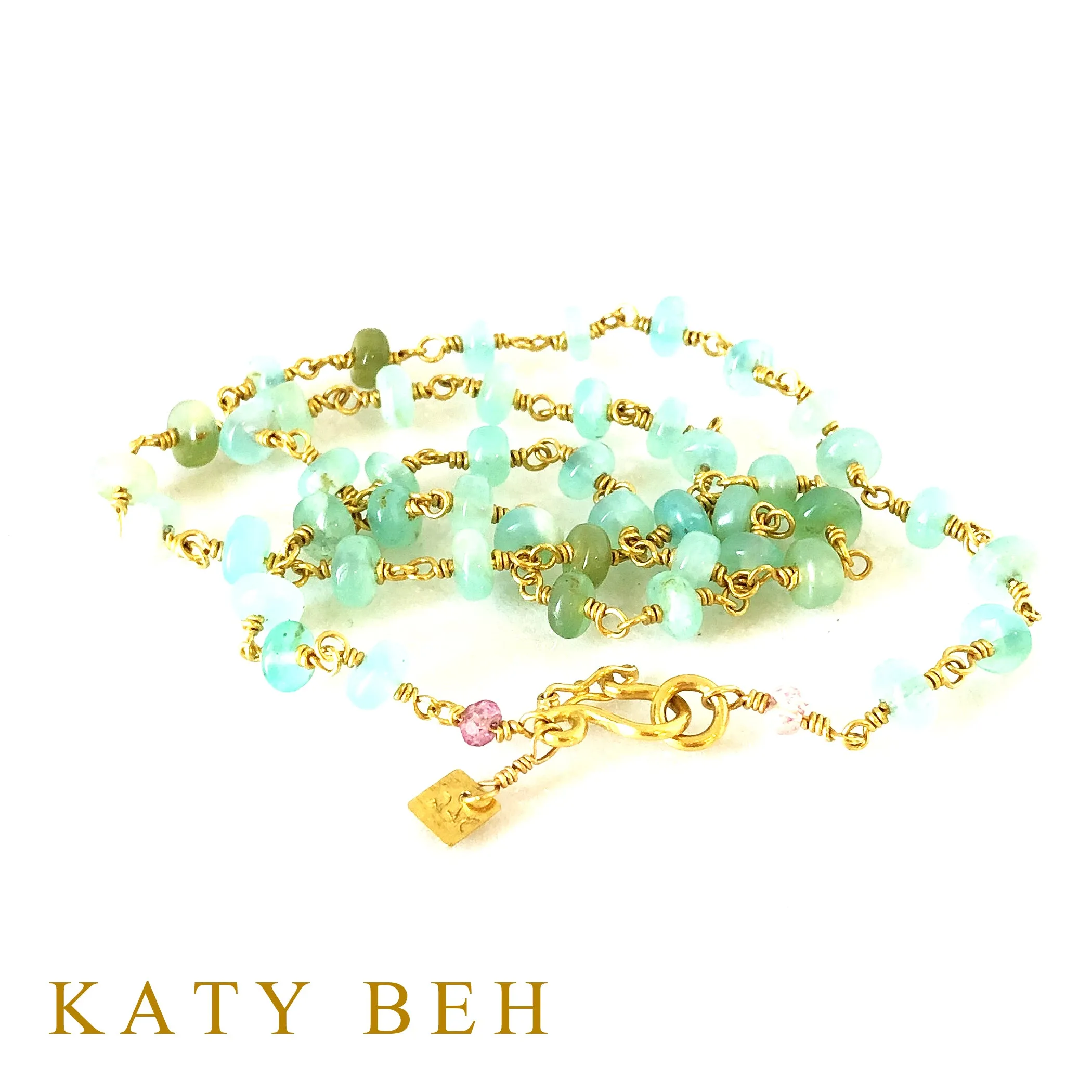 Lizzy Peruvian Opal Chain Necklace