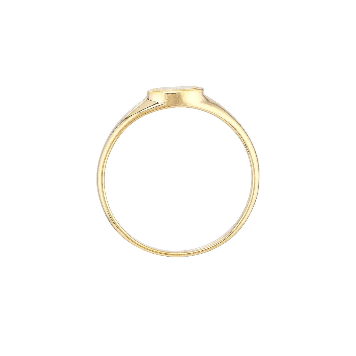Mini Oval Signet Ring