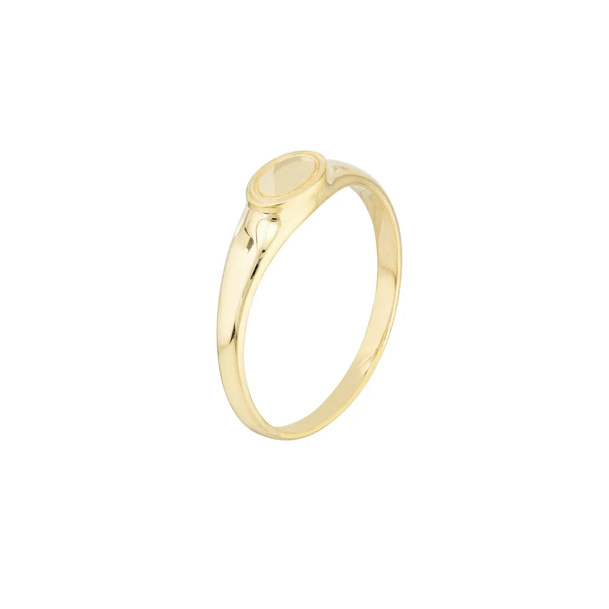 Mini Oval Signet Ring