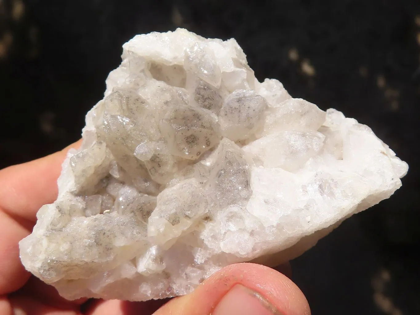 Natural Limonite Quartz Clusters With Goethite Inclusions x 12 From Solwezi, Zambia