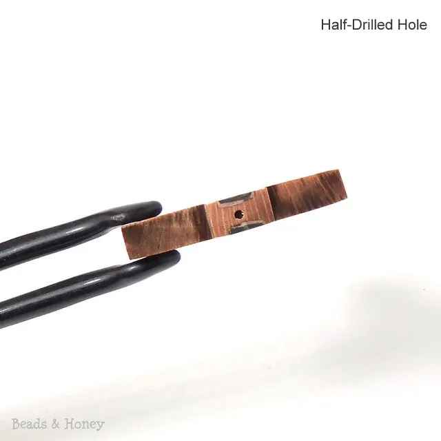 Rosewood Cross with Abalone Shell Focal Pendant 40x30mm (1pc)
