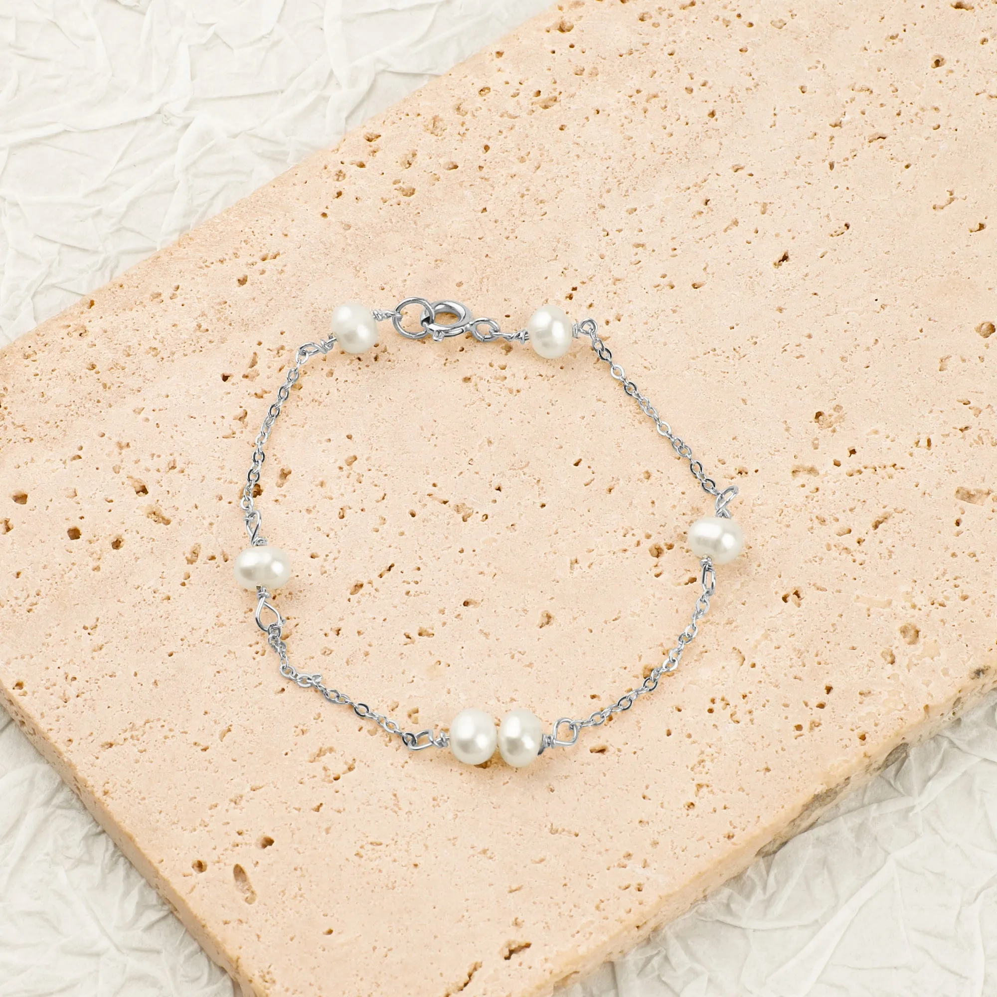 Six Pearl Bracelet