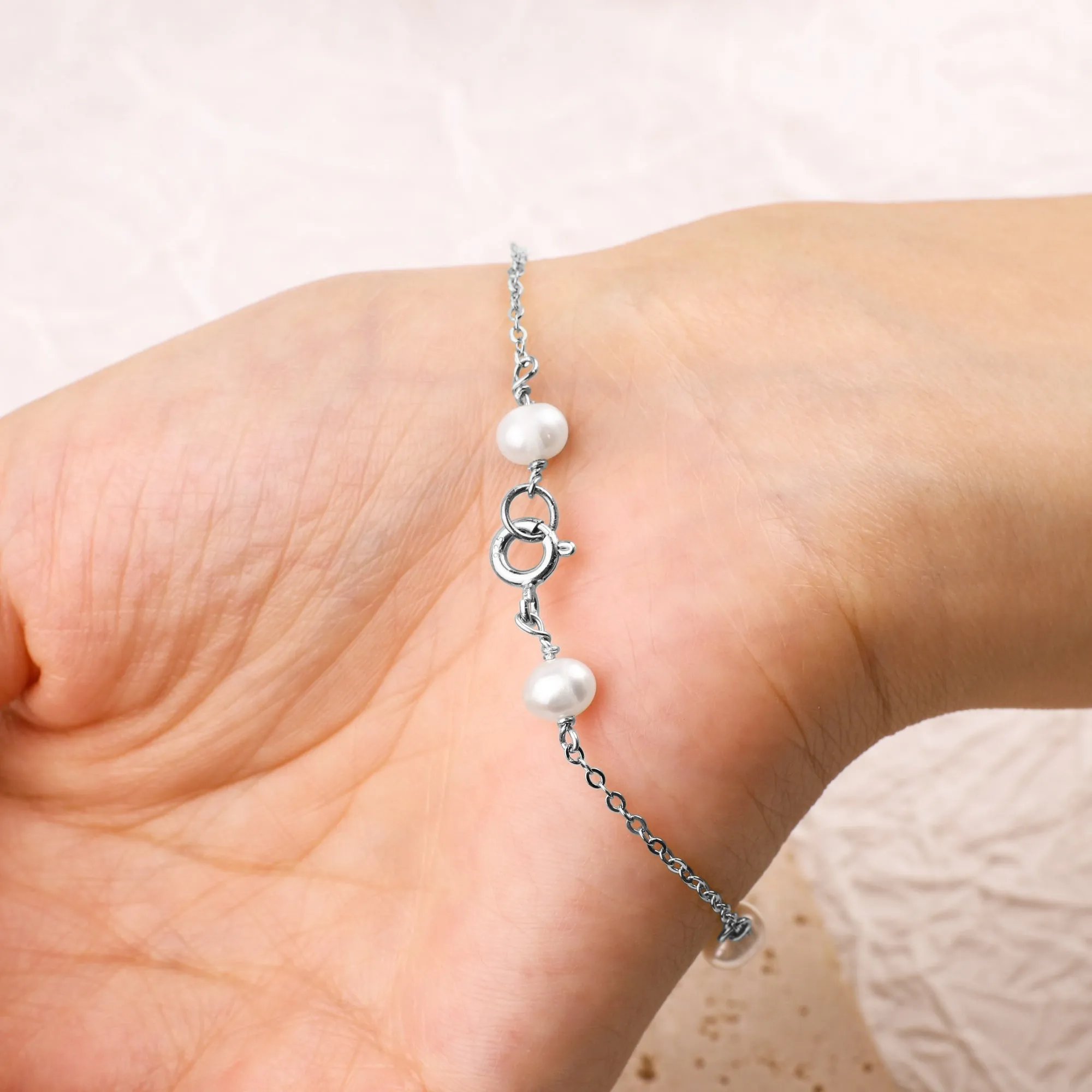 Six Pearl Bracelet