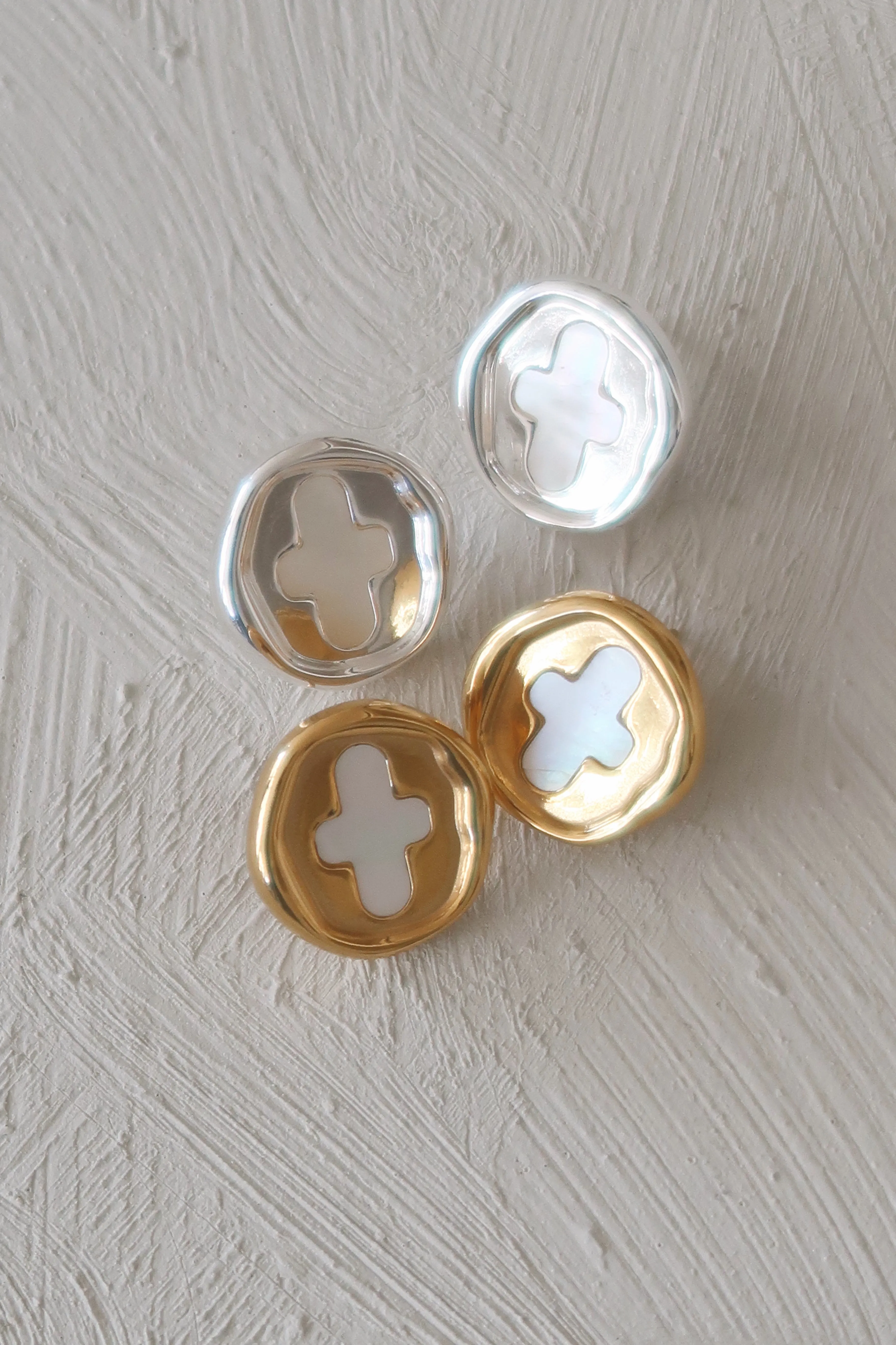 Stamp Coin Earrings