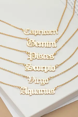 Zodiac Necklace