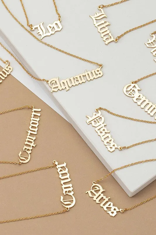 Zodiac Necklace